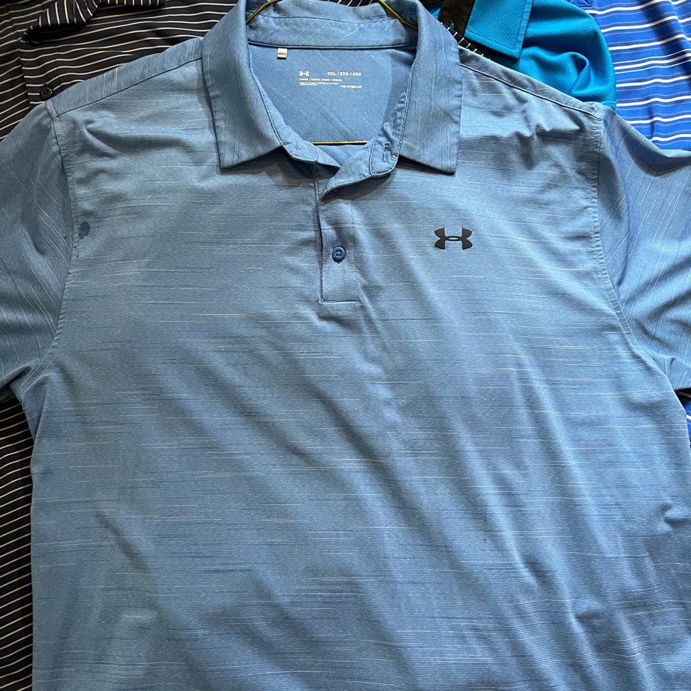 Under Armour Men's polo shirt, light blue, HUGE collection available